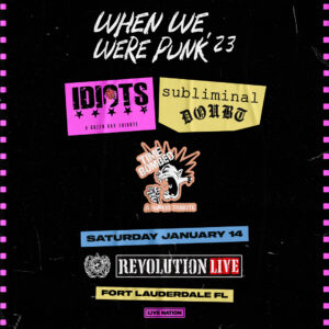 When We Were Punk 23 Tickets Revolution Live