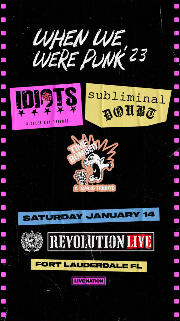 When We Were Punk 23 Tickets Revolution Live Story