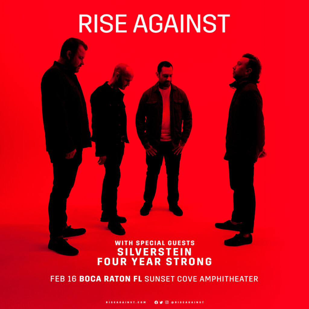 Rise Against Tickets Boca Raton Florida 2023