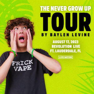 Baylen Levine Tickets Fort Lauderdale 2023