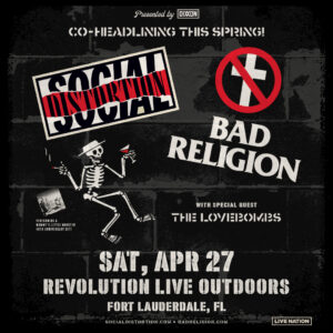 Social Distrotion Bad Religion Tickets Fort Lauderdale 2024