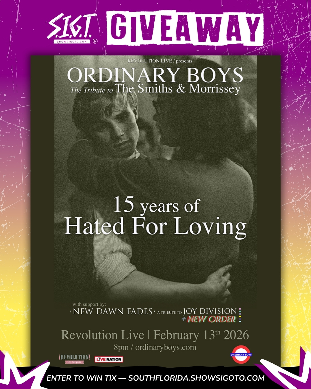 Ordinary Boys Fort Lauderdale Giveaway 2026
